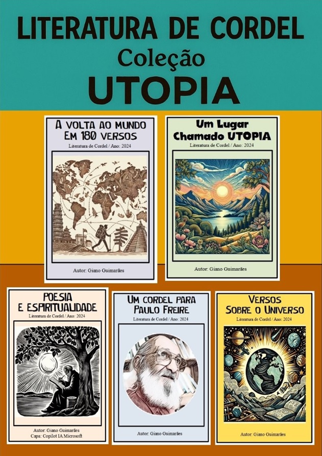 Coleção Utopia - 5 livretos de cordel